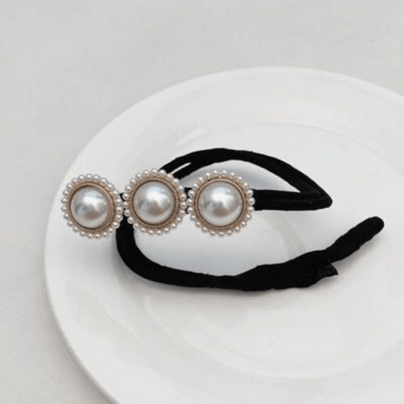Faux Pearl Hair Braids Styling Accessories Hair Bun DIY Bun Maker
