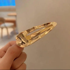 Golden Non Slip Metal Hair Pin Sectioning Clip Hair Barrettes
