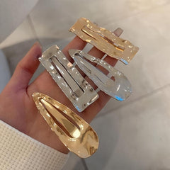 Golden Non Slip Metal Hair Pin Sectioning Clip Hair Barrettes