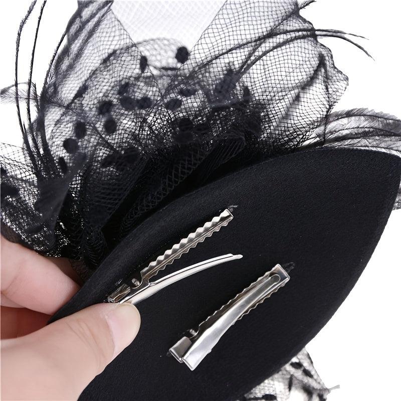 Wedding Fascinator Hat with Duck Billed Clip