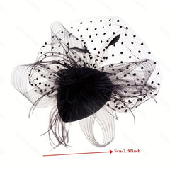 Wedding Fascinator Hat with Duck Billed Clip