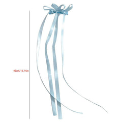 2pcs Braided Hair Ribbon Bow Hair Clip Streamer Headwear
