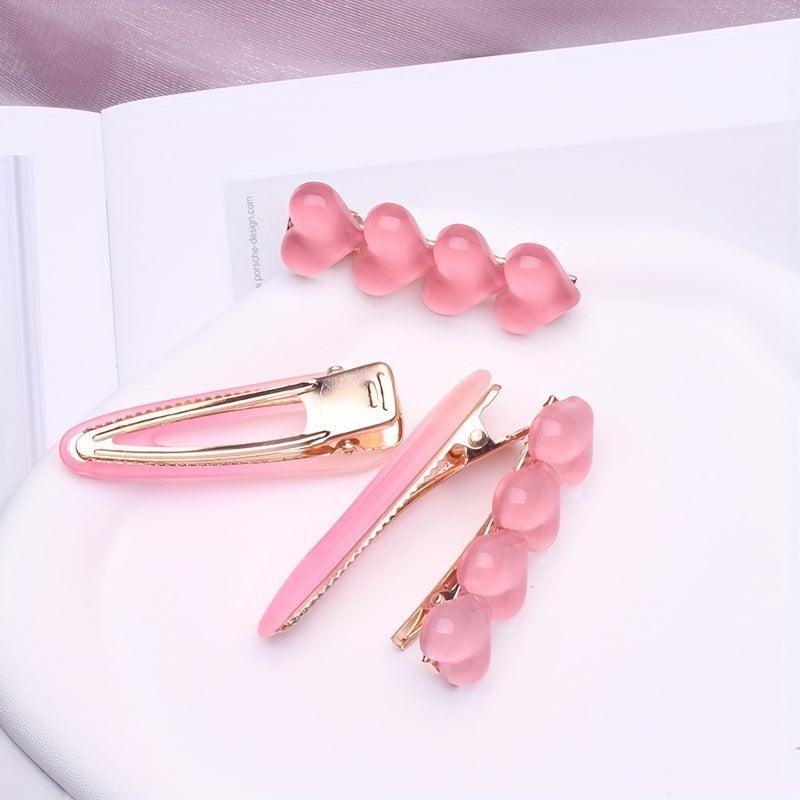 Gradient Duck Billed Heart Hair Clip