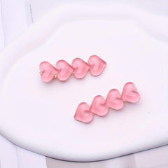Gradient Duck Billed Heart Hair Clip