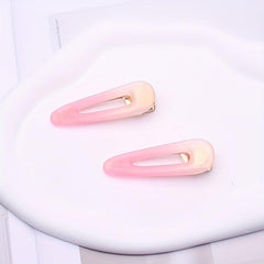 Gradient Duck Billed Heart Hair Clip