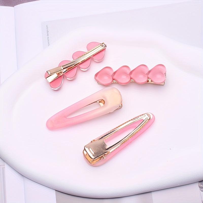 Gradient Duck Billed Heart Hair Clip