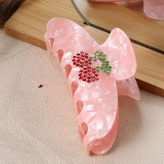 Sweet Cherry Pattern Hair Claw Glitter Hair Accessories