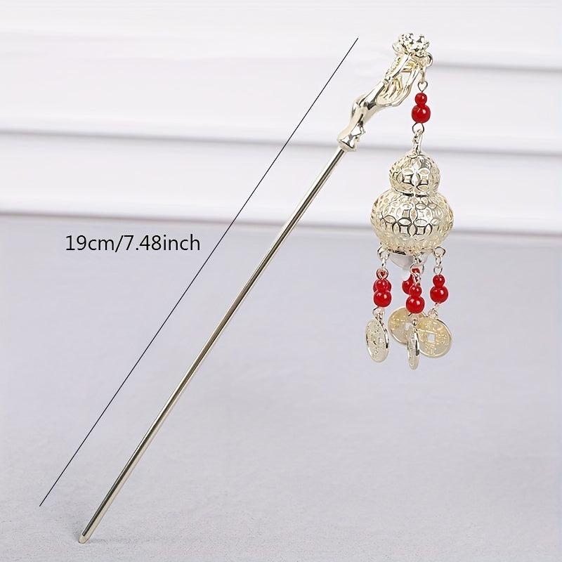 Luminous Rabbit Light Pendant Hairpin Chinese Style Hair Stick