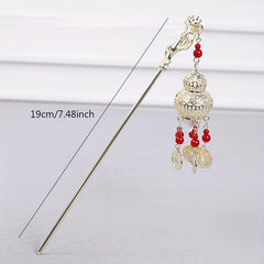Luminous Rabbit Light Pendant Hairpin Chinese Style Hair Stick