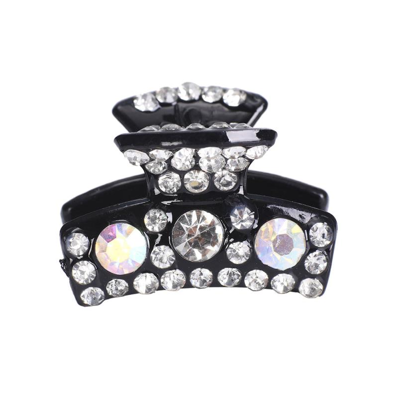 Rhinestone Curved Small Clip Strong Grip Hair Jaw Clip