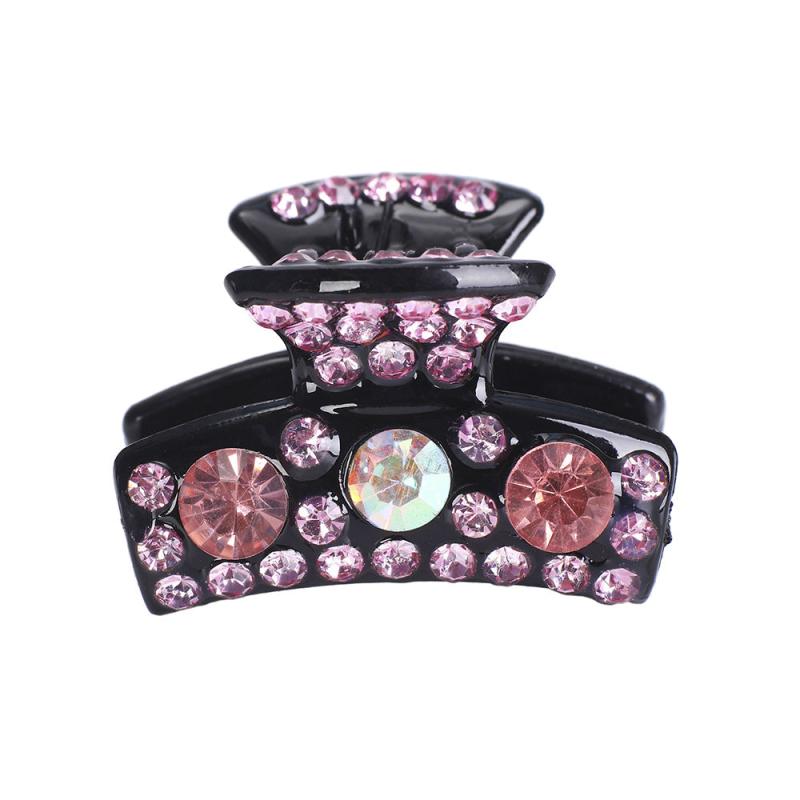 Rhinestone Curved Small Clip Strong Grip Hair Jaw Clip