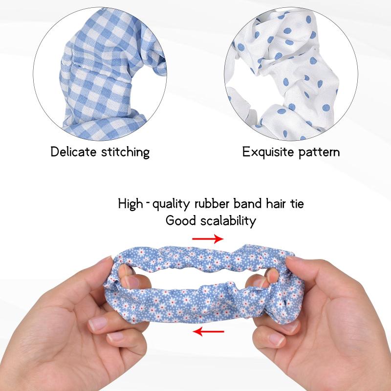 5pcs Hair Scrunchies Elastic Hair Bobbles Hair Ties Ponytail Holder