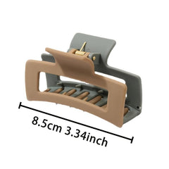 Matte Hair Claw Clips Strong Hold Non-slip Rectangular Jaw Clips