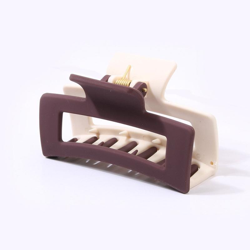 Matte Hair Claw Clips Strong Hold Non-slip Rectangular Jaw Clips