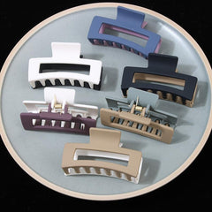 Matte Hair Claw Clips Strong Hold Non-slip Rectangular Jaw Clips
