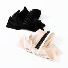 Velvet Bow Banana Clip Hair Clip Women Ponytail Barrette Hair Accessories