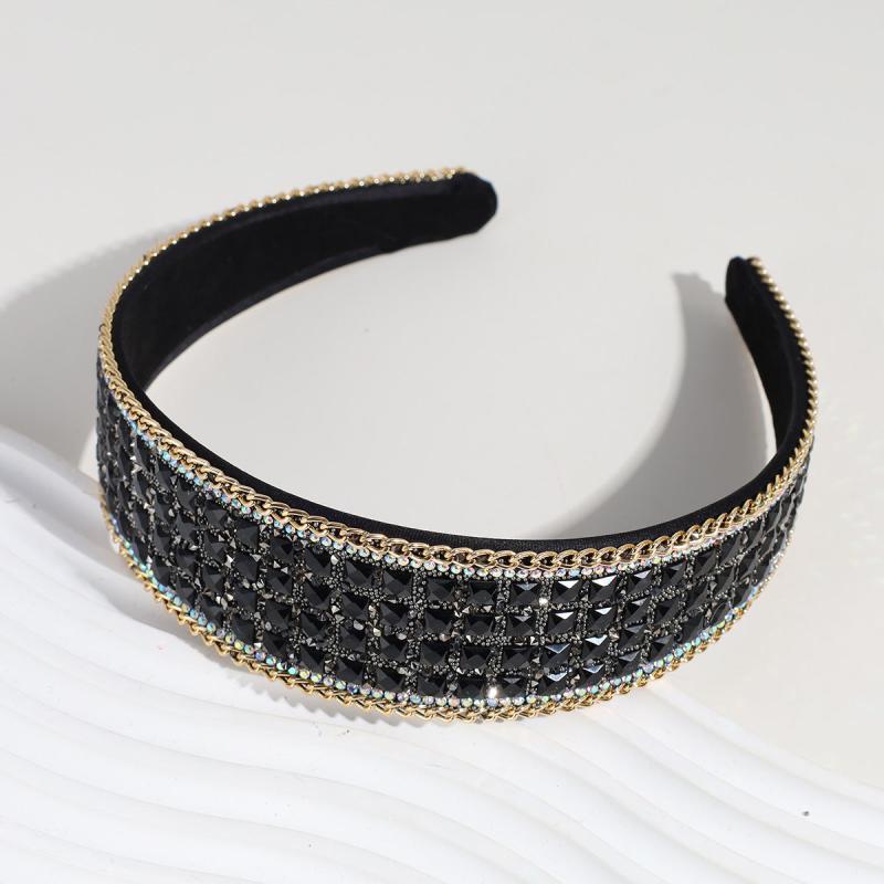 Wide Brimmed Rhinestone Headband Head Hoop Women Hair Accessories