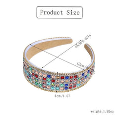 Wide Brimmed Rhinestone Headband Head Hoop Women Hair Accessories