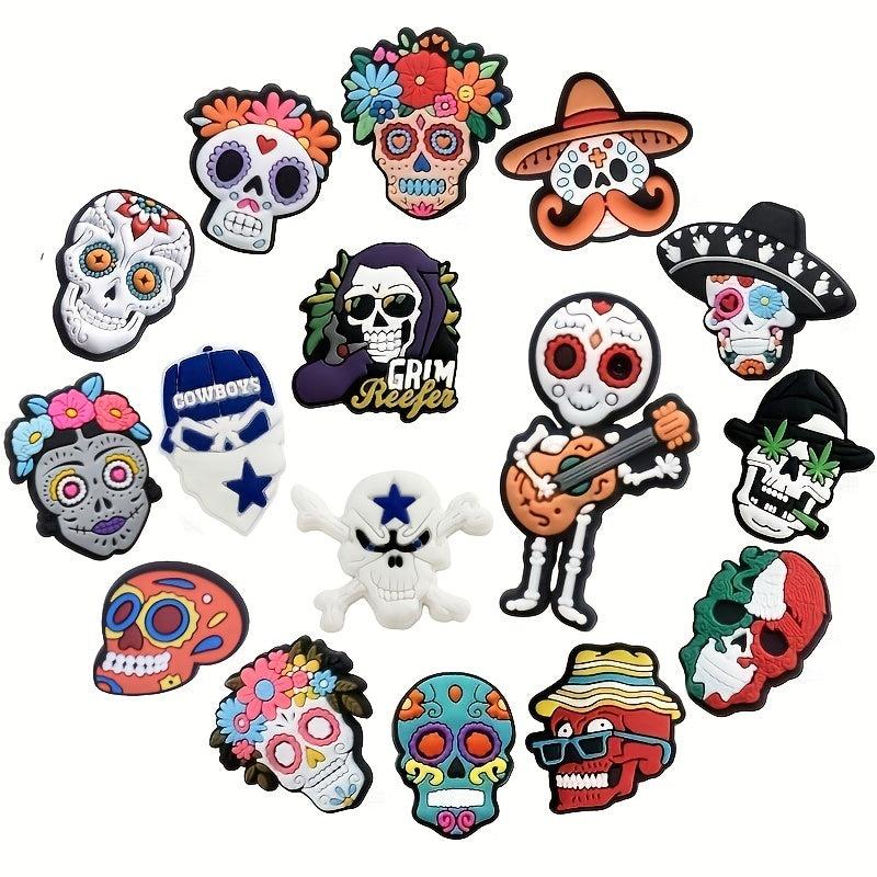 16 PCS Horror Shoe Charms Clog Pins for Teens Boys Girls