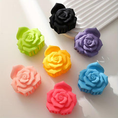 3pcs Rose Shape Hair Claw Hair Accessories For Women