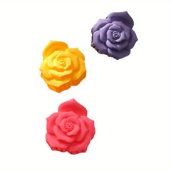 3pcs Rose Shape Hair Claw Hair Accessories For Women