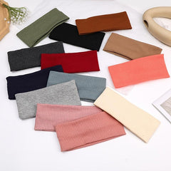 Solid Wide Headband for Women Sweatbands Hair Accessories Stretch Hair Wraps