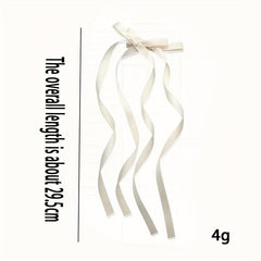 Y2K Long Ribbon Bowknot Hair Clip For Women