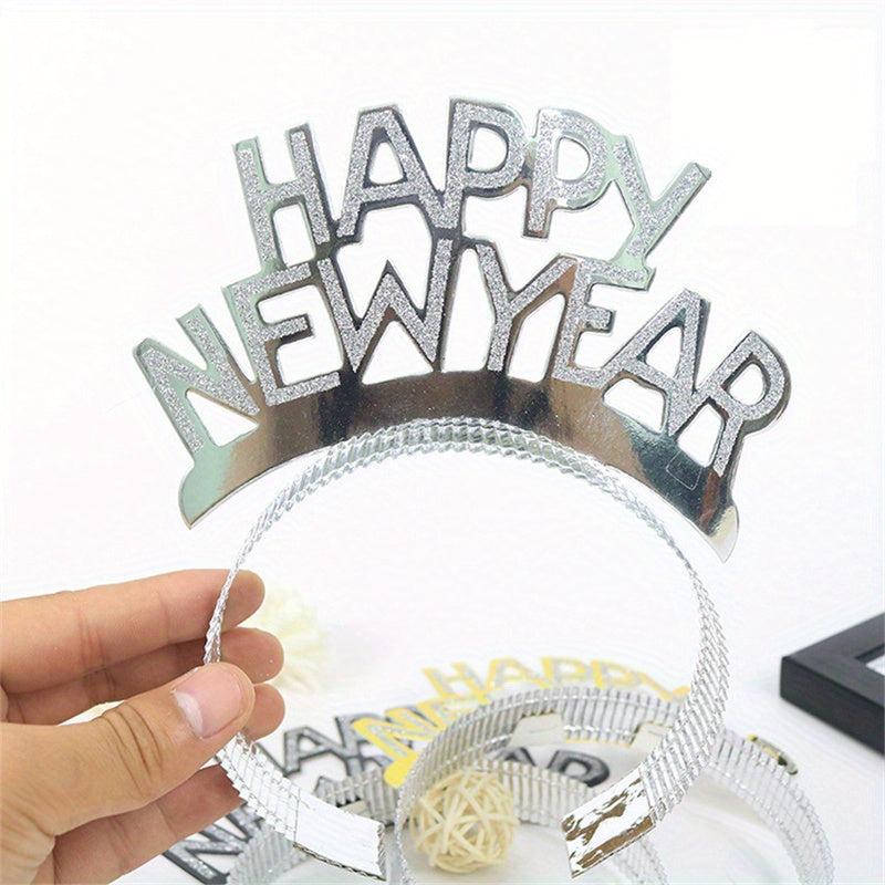 Happy Year Paper Headband Christmas Party Hairbands