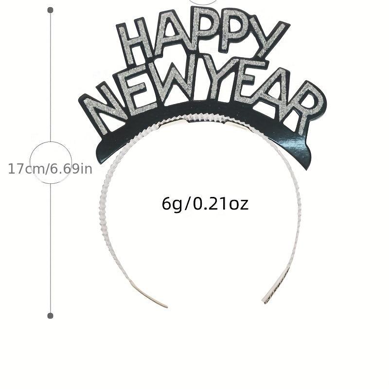 Happy Year Paper Headband Christmas Party Hairbands