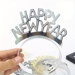 Happy Year Paper Headband Christmas Party Hairbands