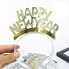 Happy Year Paper Headband Christmas Party Hairbands