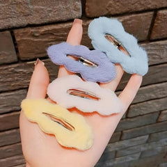 5pcs Wavy Hair Clip Alloy Snap Clip - Solid Style