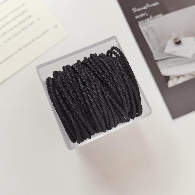 50pcs Hair Tie Elastic Hair Rope Female Hair Band Elastic Hair Ties