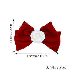 Camellia Vintage Hair Clip Hairpin Ponytail Holder