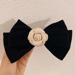 Camellia Vintage Hair Clip Hairpin Ponytail Holder