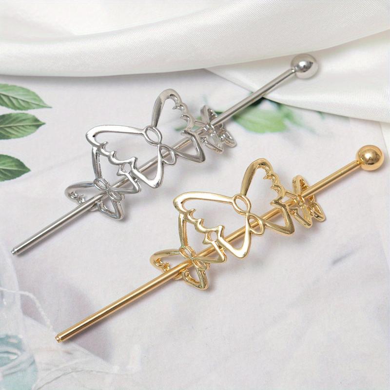 Metal Butterfly Hairpin Hair Stick Headdress Hair Accessories