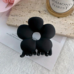 Frosted Hair Claw Flower Hair Claw Hollow Hair Clip For Ponytail Holder