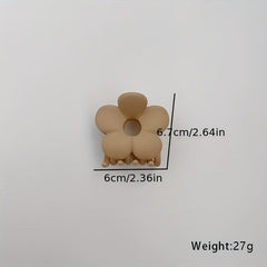 Frosted Hair Claw Flower Hair Claw Hollow Hair Clip For Ponytail Holder