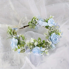 Boho Adjustable Flower Leaf Headband for Wedding Bridal Headdress