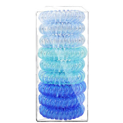 9pcs Spiral Hair Ties For Women Girls Rubber Hair Bands Gum Hair Coils