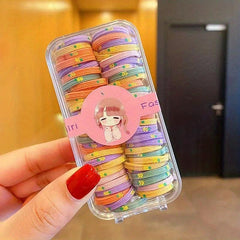 60Pcs Colorful Hair Tie Elastic Hair Rope Hair Accessory For Girls Women