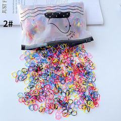1000pcs Colorful Rubber Hair Ties for Women Girls