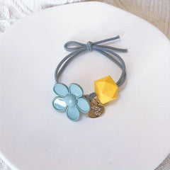 Candy Flower Beaded Hair Tie Elastic Hair Rope Hair Accessories