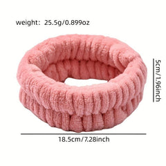 Plush Headband Turban for Face Washing & Makeup - Hair Band for Skincare
