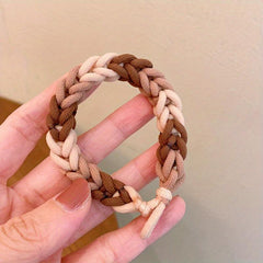 Multicolor Braided Hair Tie Bracelet Pride Month Hair Rope