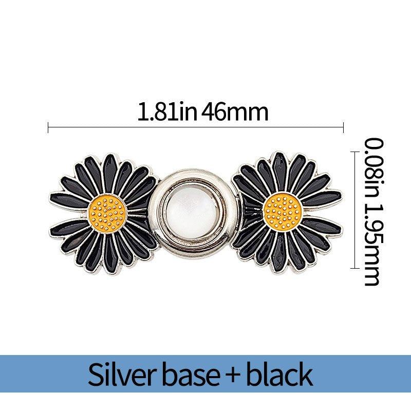 Floral Waist Buckle in Various Colors for Jeans and Casual Pants
