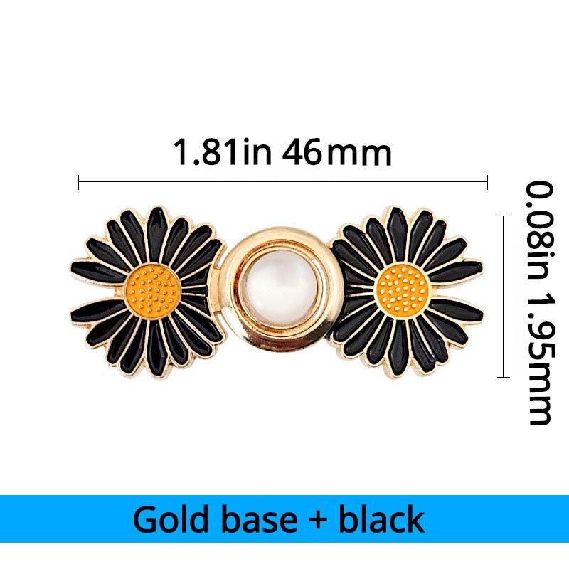 Floral Waist Buckle in Various Colors for Jeans and Casual Pants