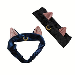 Embroidery Cat Ears Headband for Women