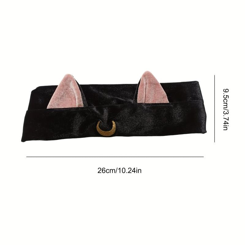 Embroidery Cat Ears Headband for Women