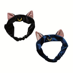 Embroidery Cat Ears Headband for Women